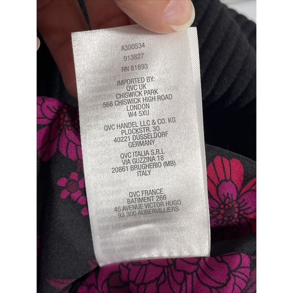 Susan Graver Jacket Womens Size 16 Black Button Up Ribbed Stretch Knit Cuff‎ - Picture 12 of 13